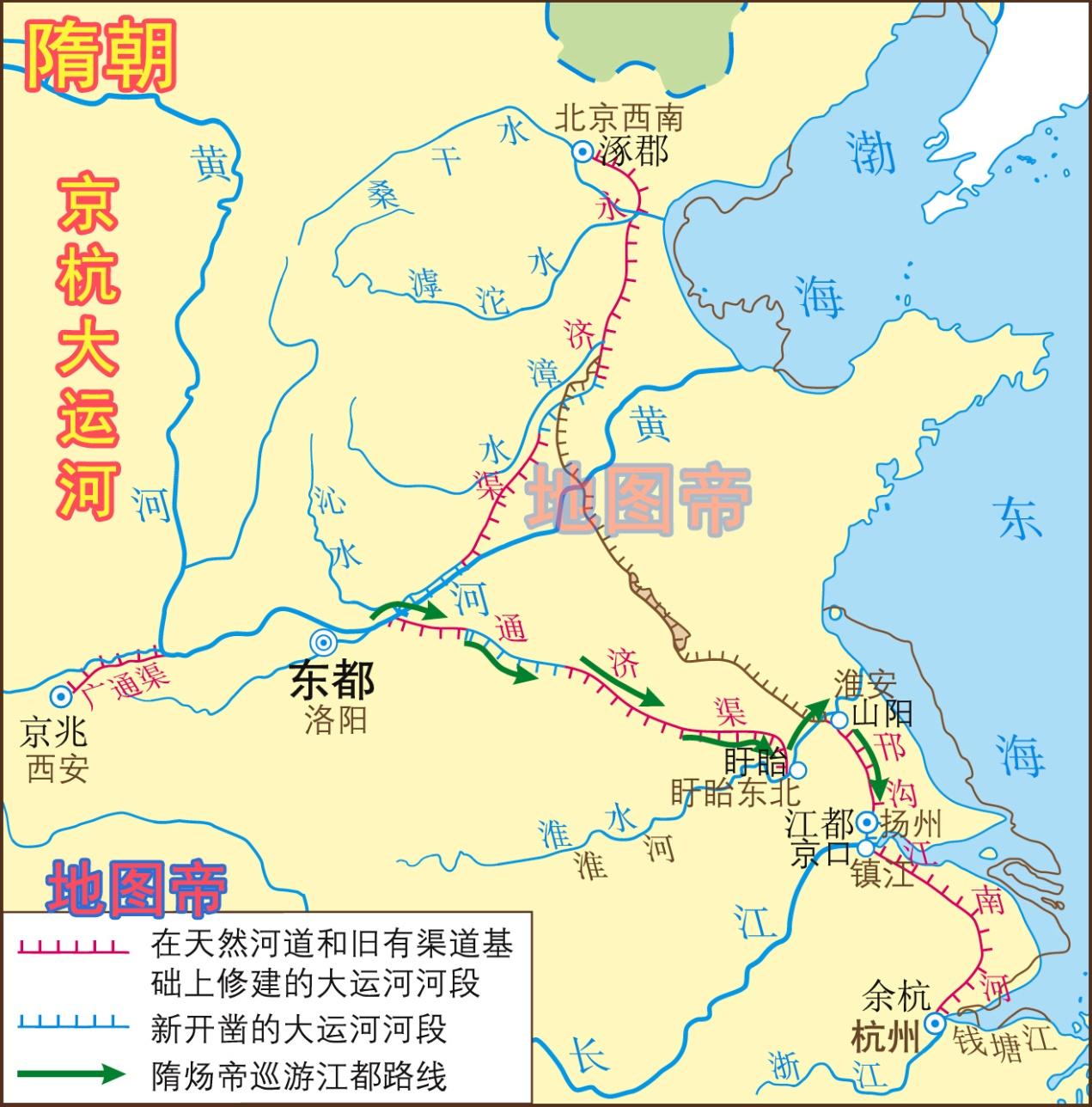 原创 隋炀帝杨广为何要修建大运河,而且把终点放在杭州