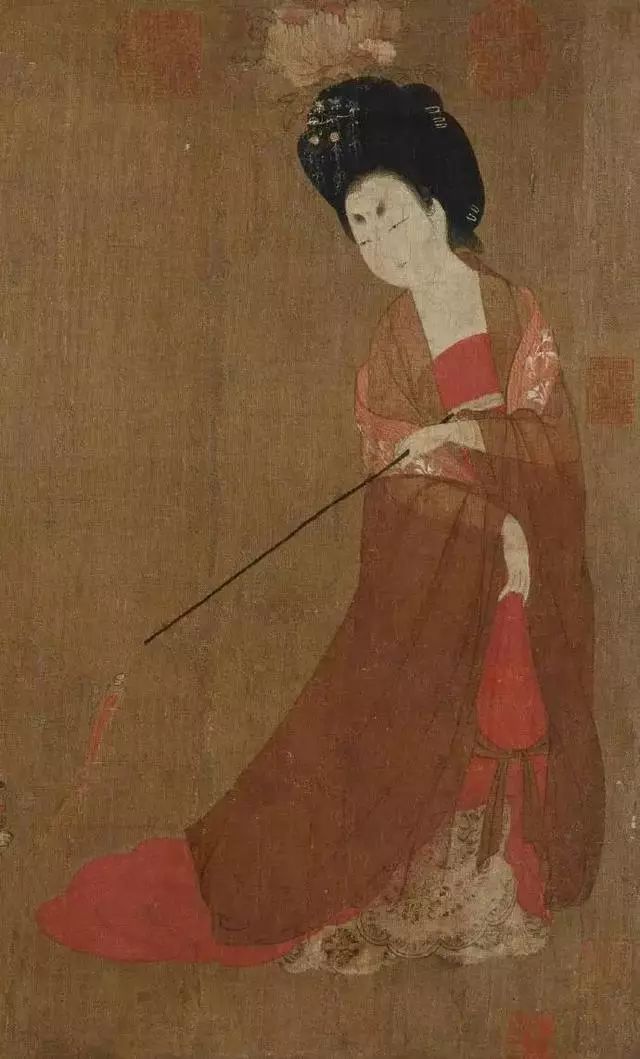 中国切手３種『唐美人簪花仕女図』『薩埵太子捨身飼虎』『秦始皇帝陵兵馬俑』 大唐余韵”簪花仕女图数字作品限量发行--灵境·人民艺术馆--人民网