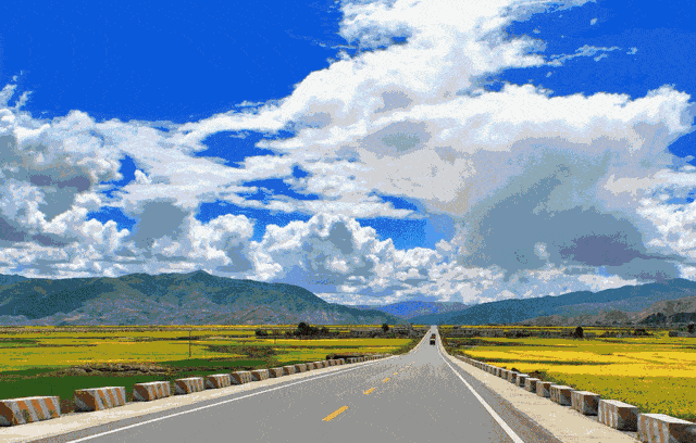 壁纸 道路 高速 高速公路 公路 桌面 640_408 gif 动态图 动图