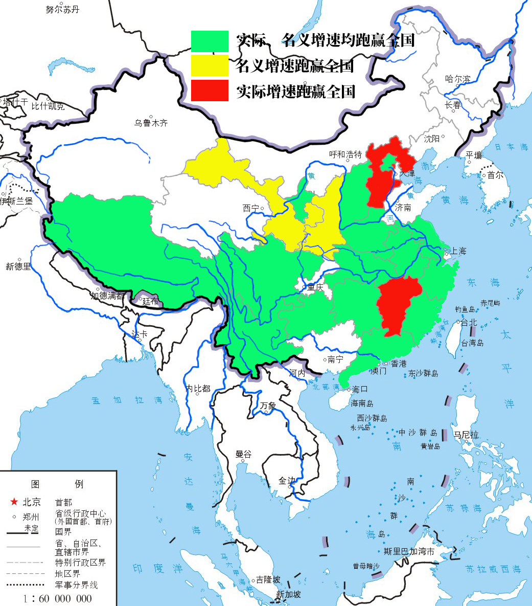 印度的经济总量相对中国的几个省份