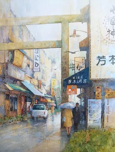 ian ramsay离开建筑,成为全职水彩画家并获得执照建筑师他在犹他