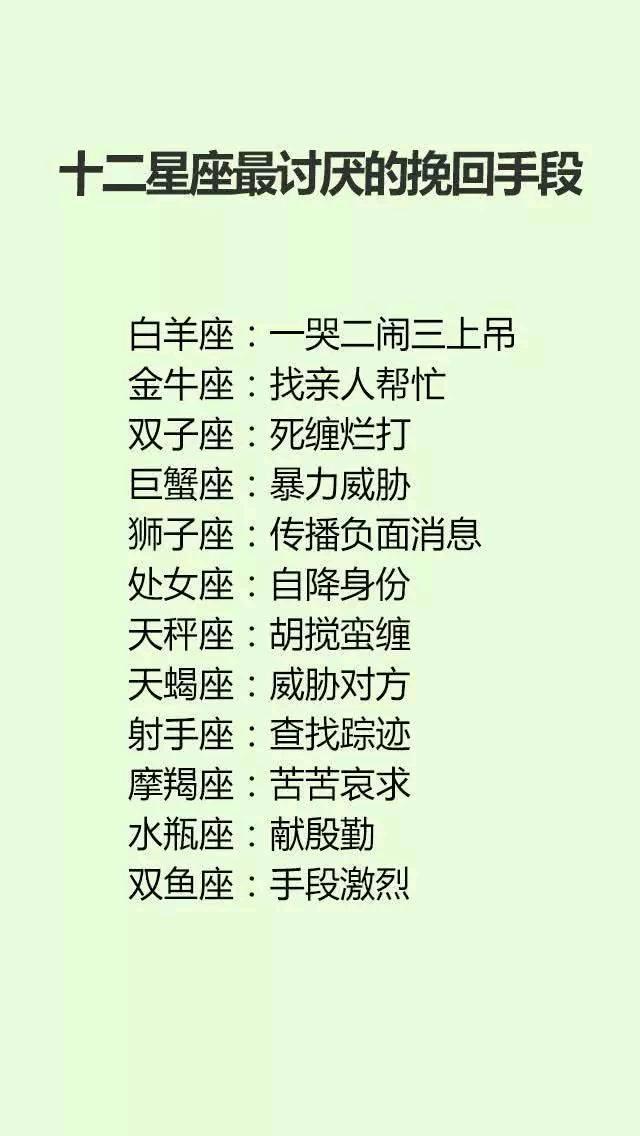 12星座失恋后如何忘却旧爱,十二星座会如何和爱人提分手