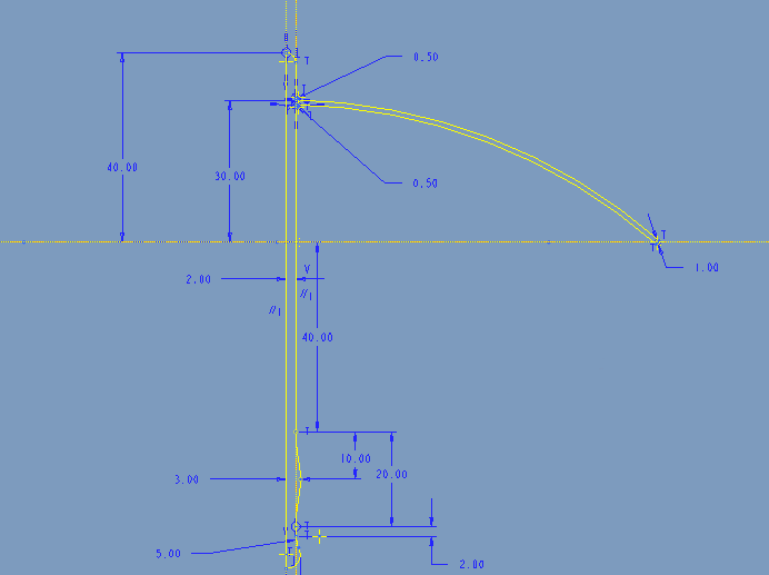 Proe可变截面扫描创建雨伞的方法
