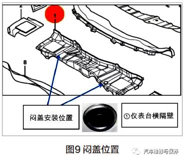 汽修案例:朗逸仪表台有流水声