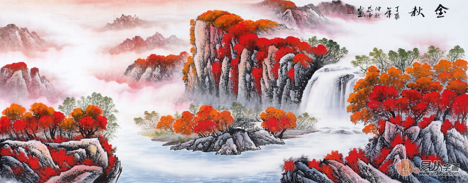 名家山水画里的最美秋景，遇见最美的秋天_手机搜狐网
