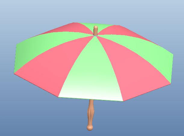 Proe可变截面扫描创建雨伞的方法