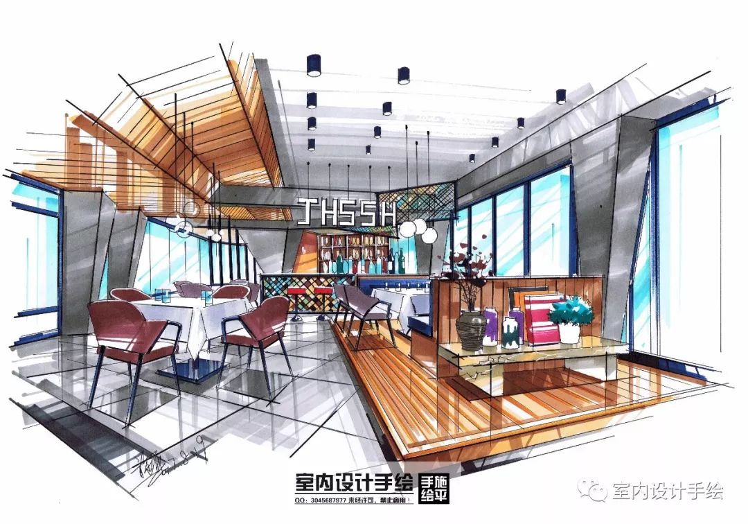 手绘学习室内手绘是针对从事室内设计和将要从事此行业人员的专业
