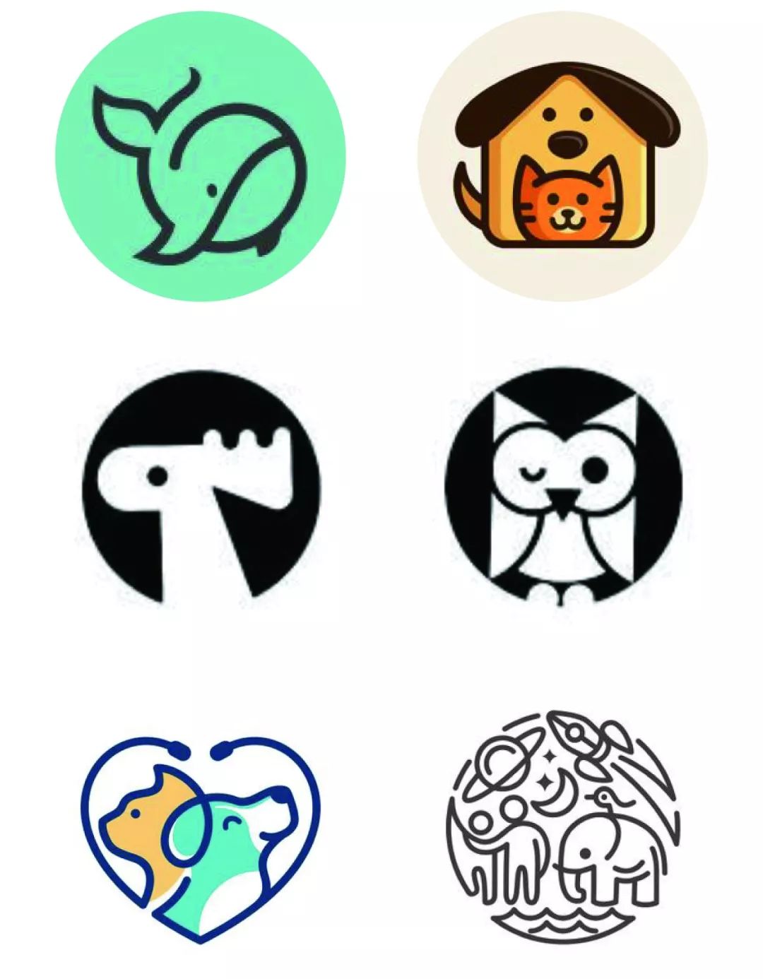 设计学堂6个案例实操学会动物logo
