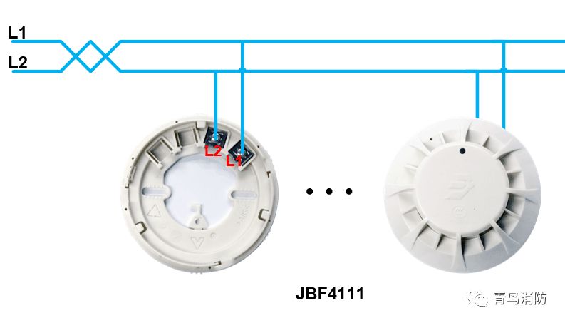 技术支持 青鸟消防全系列产品接线图之火灾报警系统探测器类_感温