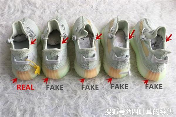 yeezy 椰子 v2 350亚洲限定真假对比