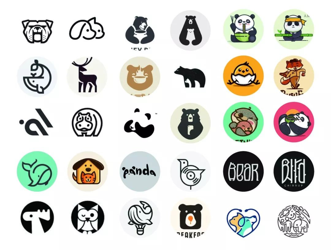 单手都可以做的动物logo