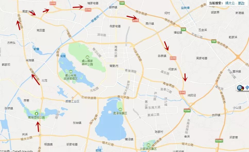 常熟锡太公路施工这些路段不能走附绕道攻略