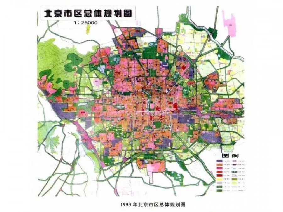 " 1937-1949年 1949-1990年 2000-2018年 "  万寿路街道在两轴空间中