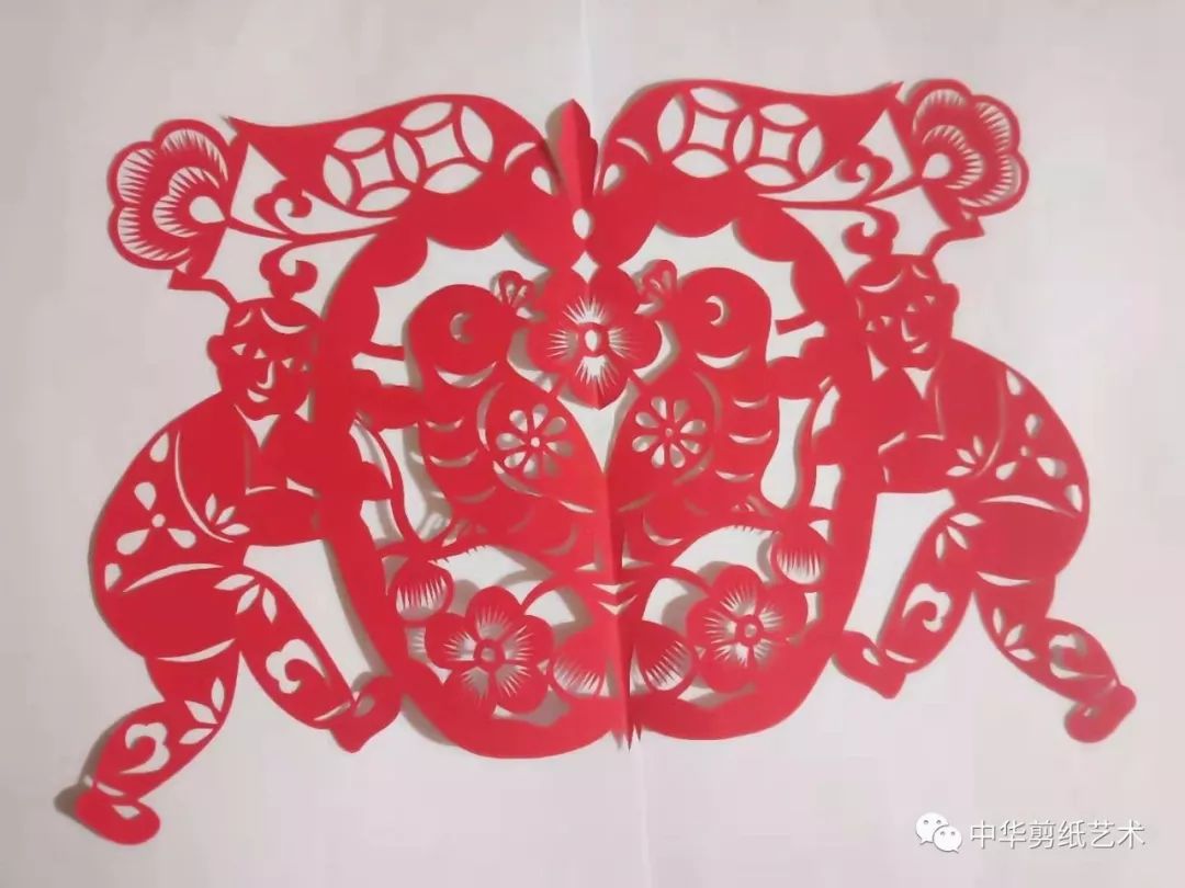 陕西洛川王红梅女士剪纸艺术赏析
