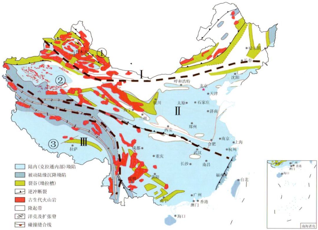 盆地火山岩岩心铸体薄片中国主要含油气盆地火山岩生储盖组合纵向分布