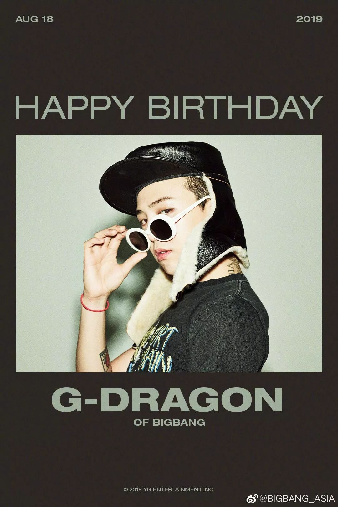 权志龙0818生日快乐!happy birthday g-dragon