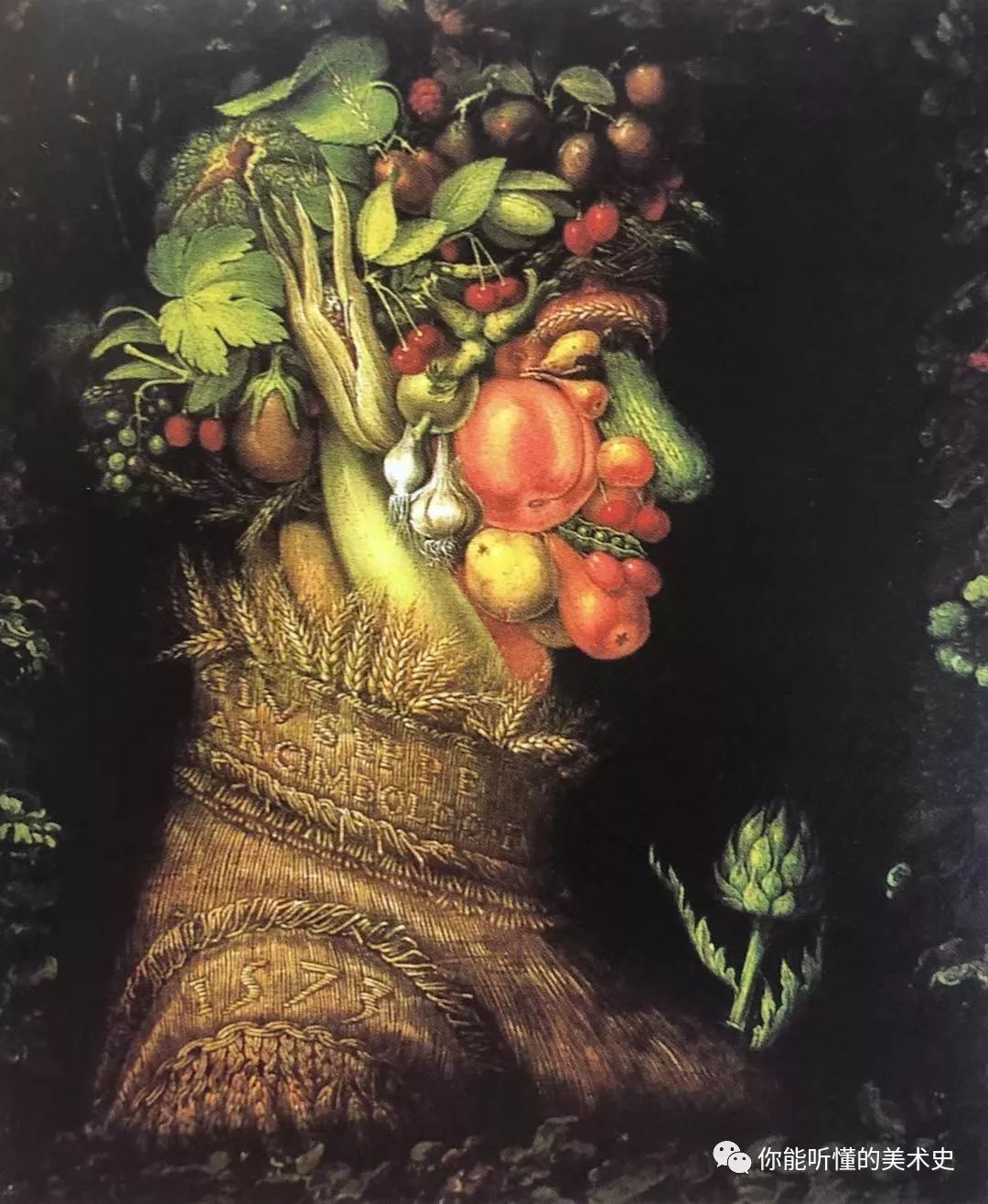 睇美术史用蔬菜水果组合肖像画的大师看完食欲大增