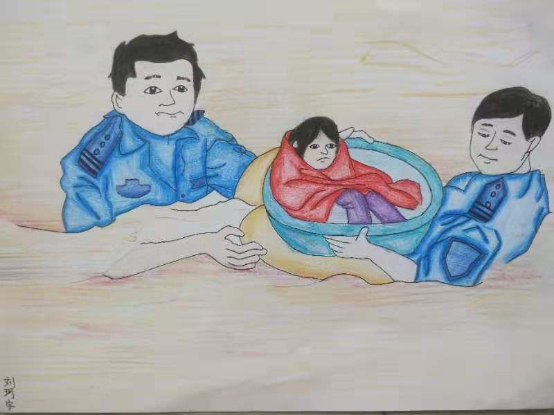 桓台这群孩子用画笔致敬