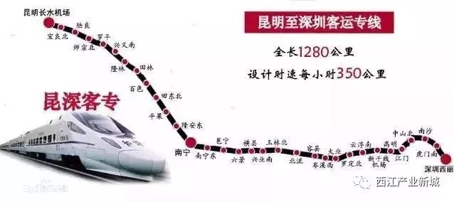 昆深高铁将在高明设站!直达广西,云南,超方便