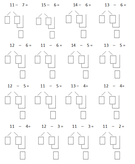 小学数学凑十法和破十法儿歌简单又好记附练习