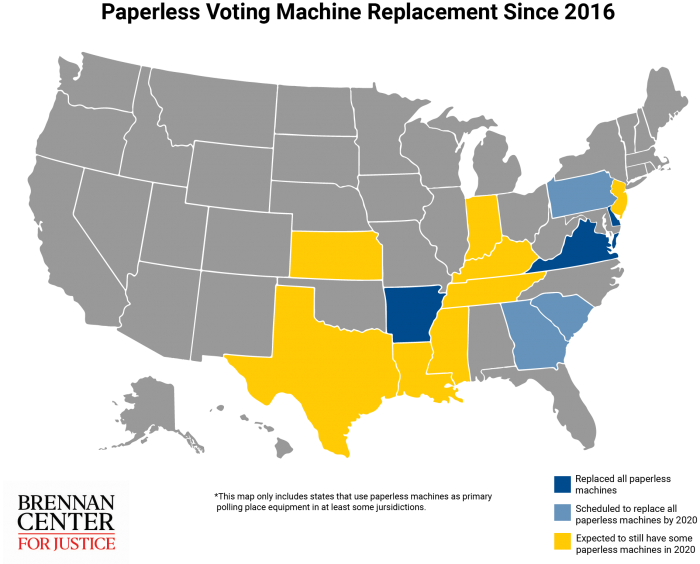 报告称美国大多数州仍不会要求在2020年选举中对纸质选票进行审核