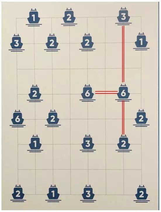 技巧二:利用游戏的要求,即每个岛屿都可以通过桥梁到达其它任意岛屿