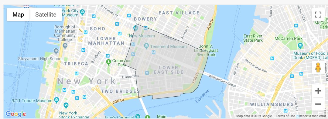 纽约下东区(lower east side)位于曼岛的右下角风水宝地,被唐人街,小