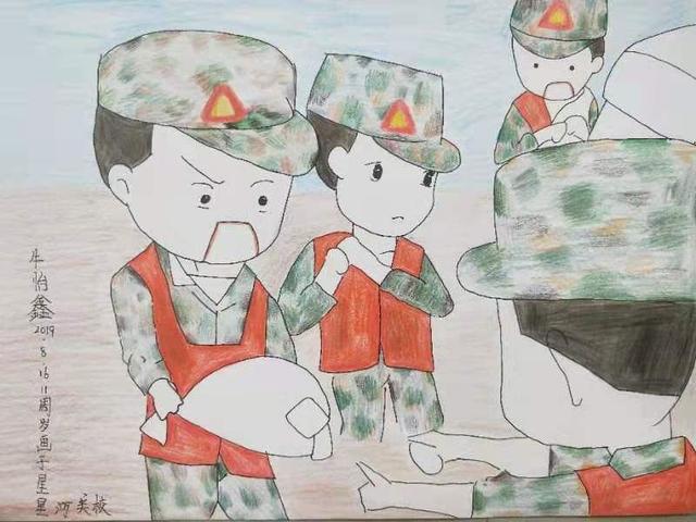 共同拧紧一股绳这群娃娃用画笔致敬