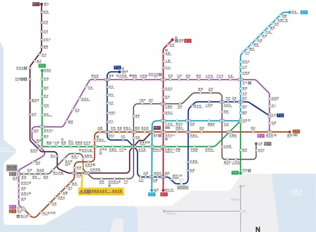 官宣地铁5号线二期9月28开通贯穿前海直达蛇口