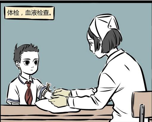 搞笑漫画哪吒血液竟是绿色的杨戬抽血需要用骨钻