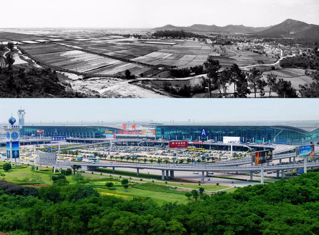 今天 我们用一组照片进行今昔对比 看看深圳这座城市的变化 20世纪50