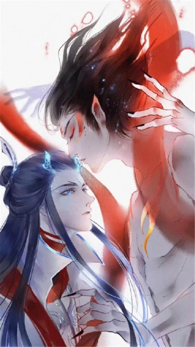 《哪吒之魔童降世》高清壁纸:图二的哪吒对敖丙太撩了