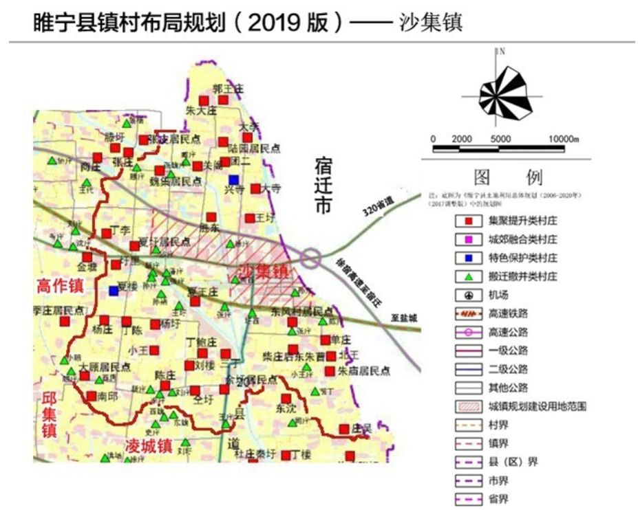 相比较睢河街道和睢城街道,金城街道在此次规划的村落里并不多,集聚