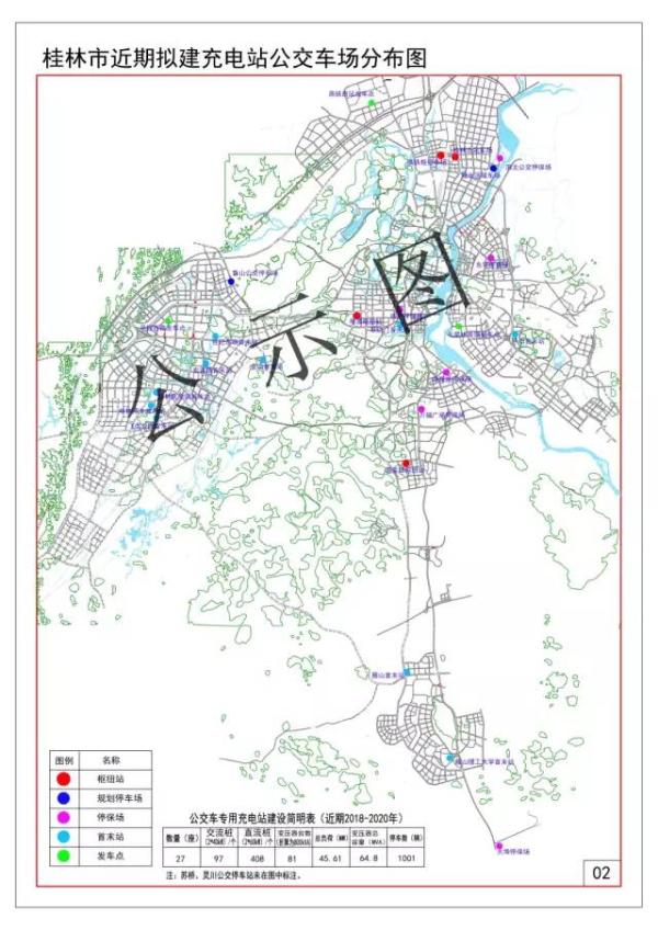 《桂林市电动汽车充电基础设施布点规划(2018-2025年)》公布