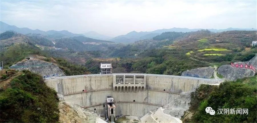 关注汉阴洞河水库下闸蓄水