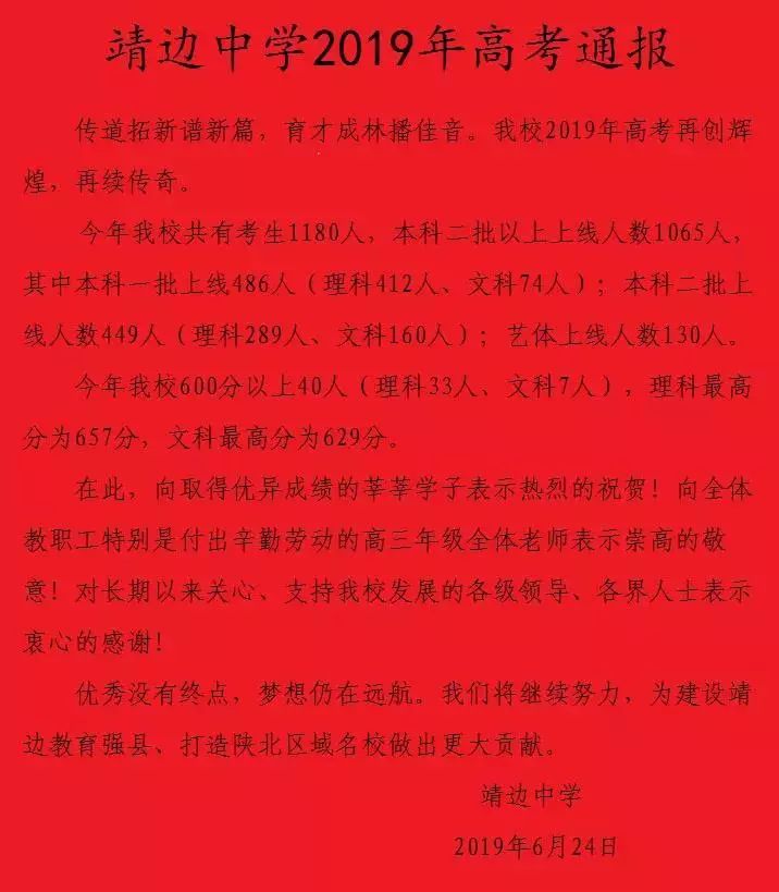 张贺涛理科状元喜神木四中总分636分李雨欣文科状元总分666分白晨雯