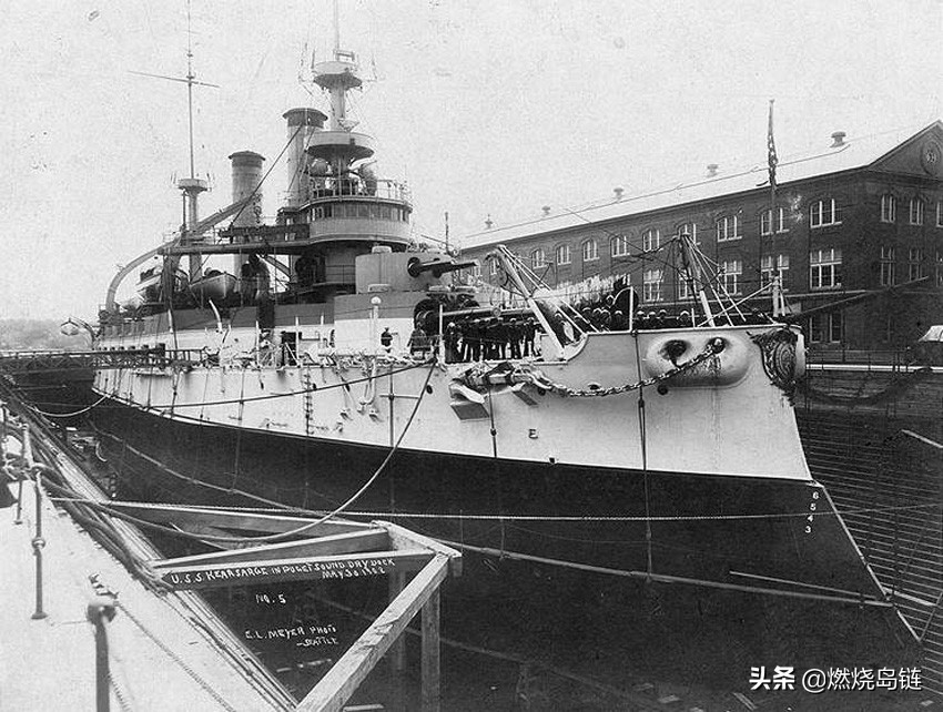 美帝海军的前无畏舰时代炮塔布局奇特的奇尔沙治级战列舰