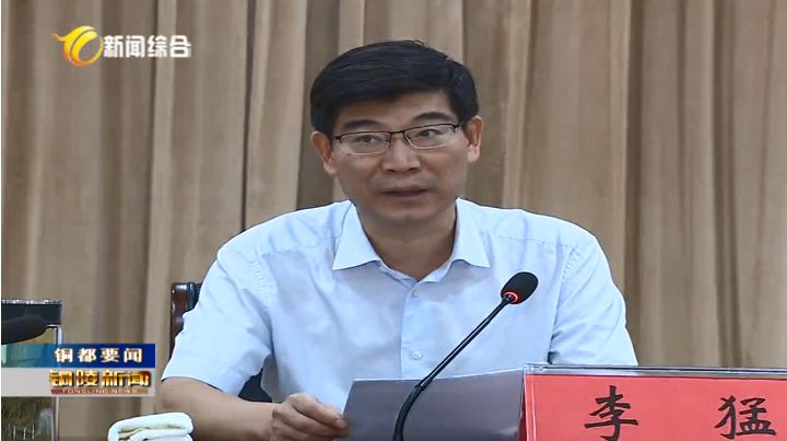 李猛书记在铜陵分会场参加全省不忘初心牢记使命主题教育专项整治工作