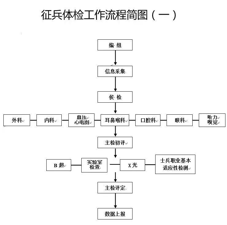 征兵体检流程