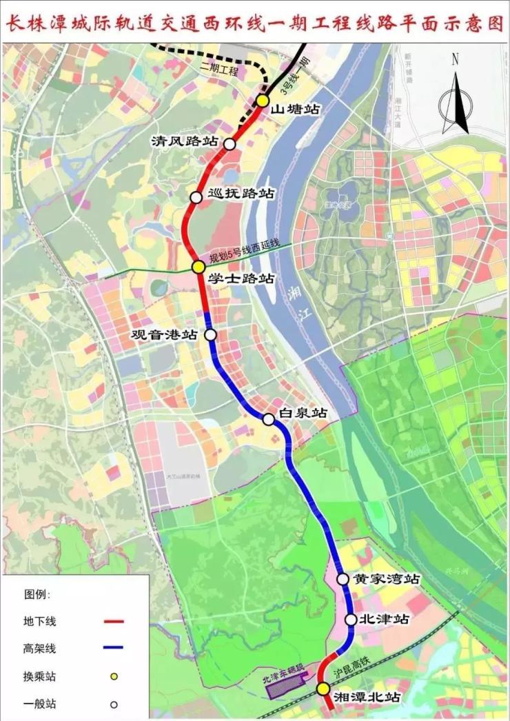 长沙地铁3号线首列电客车辆交付到段南延线开工在即