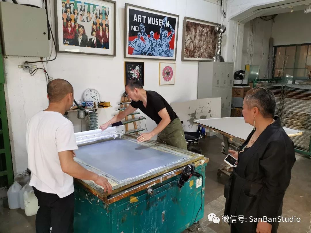 丝网版画作品《夜与昼》的部分制作过程 视频分享