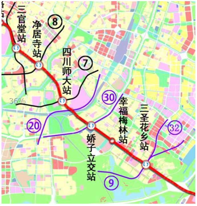 成都地铁13 号线一期站点设置及详细走向