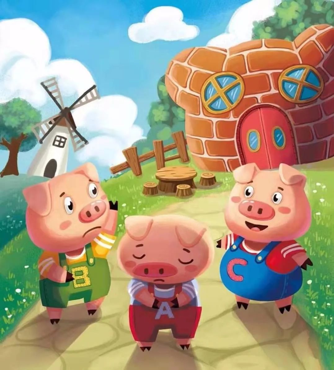 本周:三只小猪(three little pigs) 《三只小猪》是孩子们最为熟悉的