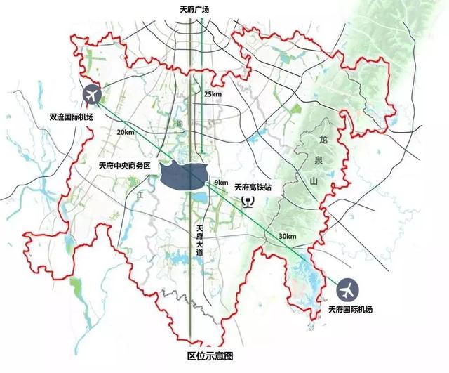 天府中央商务区位于成都城市中轴线天府大道南端,雄踞天府新区核心图片