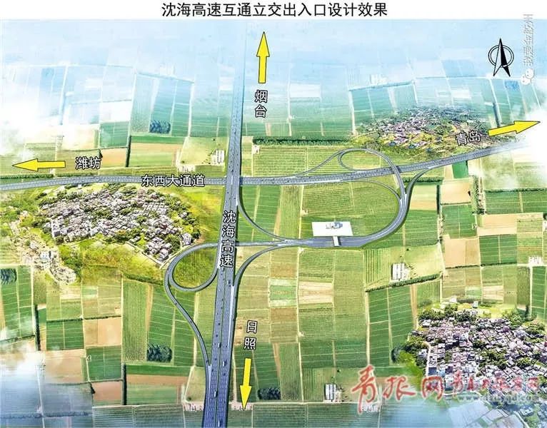 东接跨海大桥西接规划明董高速胶州东西大通道方案获批复