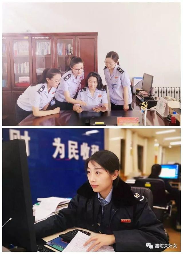 嘉峪关市税务局第一税务所的女职工们主动将纳税服务延伸,到社区进行