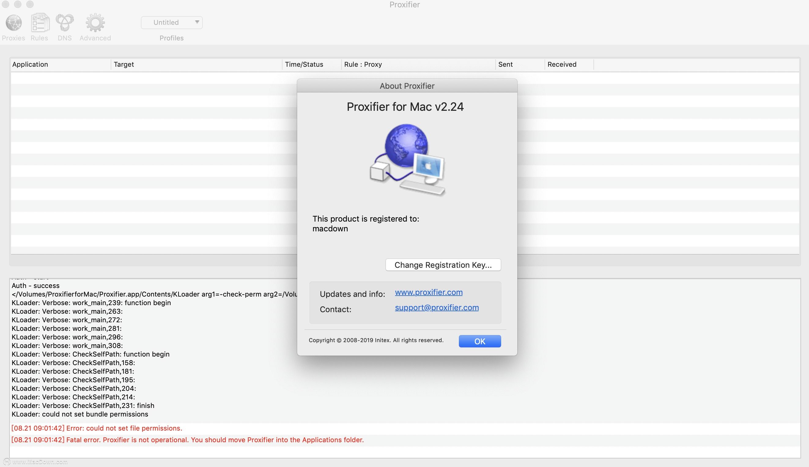 proxifier mac registration key