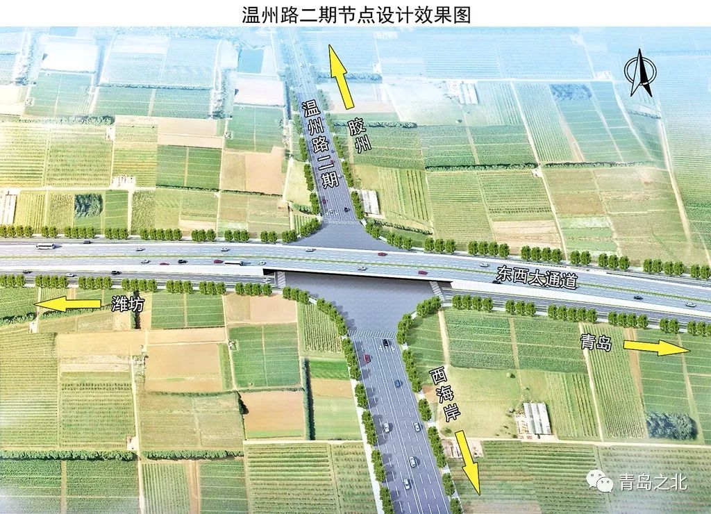 九龙办事处,洋河镇,里岔镇,铺集镇,道路跨越生态大道,胶黄铁路,青连