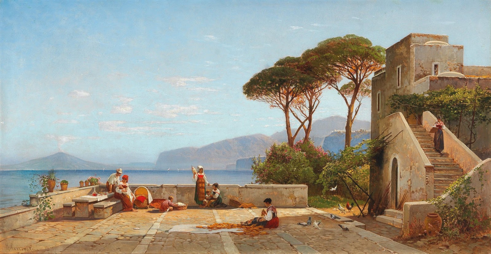意大利画家hermann david salomon corrodi风景油画作品(二)