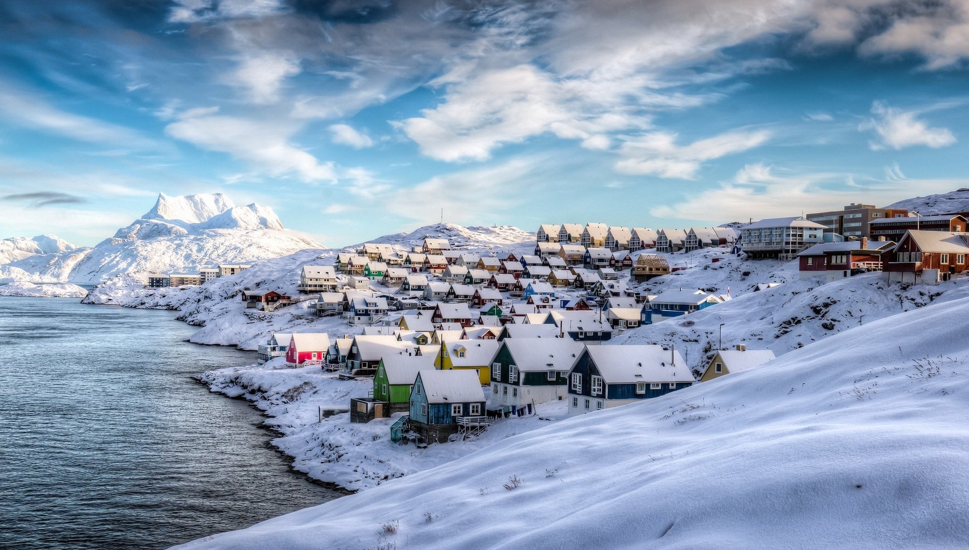 丹麦格陵兰岛乌佩纳维克小镇的冬季🇩🇰 @Thomas看看世界|维克小镇|佩纳|格陵兰岛_新浪新闻
